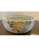 Louisville Stoneware Casserole Only Yellow Floral 9 Inch Diameter 3.5 In... - £25.66 GBP
