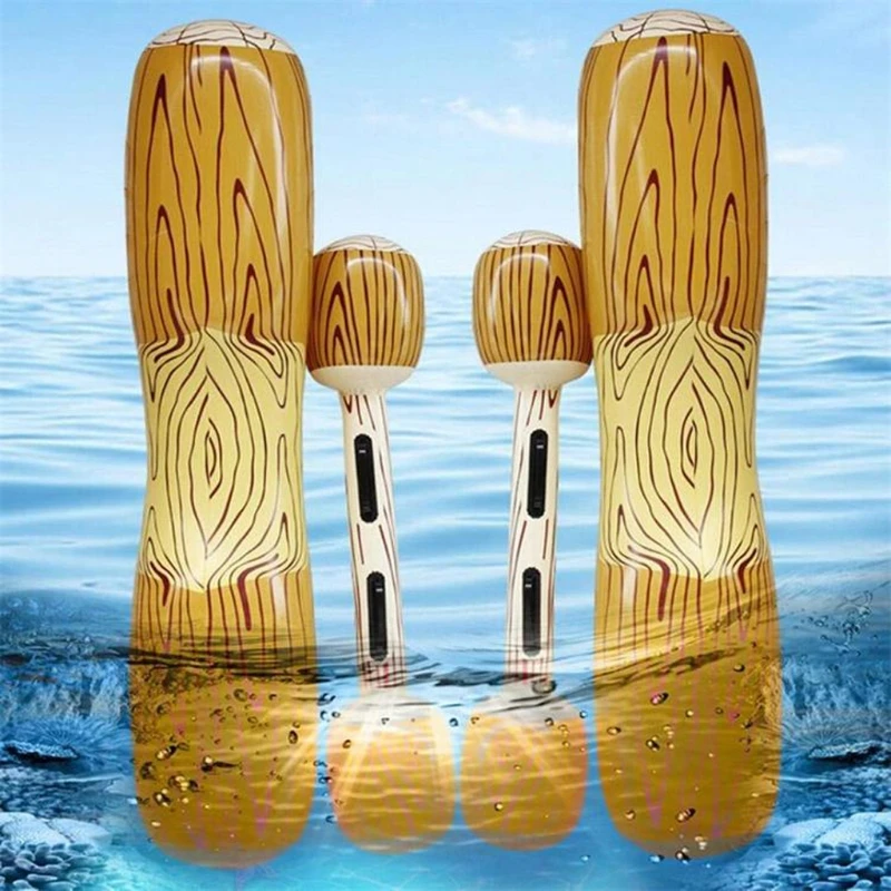 Hot Log Rafts Inflatable Pool Float Row Toys Cushion&amp;Hand Stick for Kids/Friends - £28.85 GBP