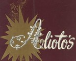 Alioto&#39;s Adventures in Dining Menu Wauwatosa, Wisconsin 1970&#39;s - $27.72