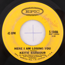Keith Barbour – Echo Park / Here I Am Losing You - 45 rpm Vinyl 7&quot; Single 5-1048 - £5.01 GBP