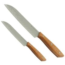 Gibson Home Seward 2 Piece Stainless Steel Santoku Knife Cutlery Set wit... - $32.49