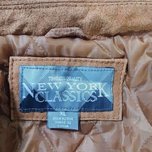 New York Classics RN#82814 Men's Brown Genuine Leather Full Zip Jacket Size XL image 4