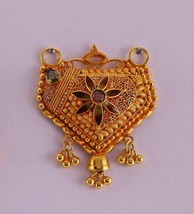 TRADITIONAL DESIGN 20K GOLD PENDANT NECKLACE HANDMADE GOLD JEWELRY FILIG... - £746.21 GBP