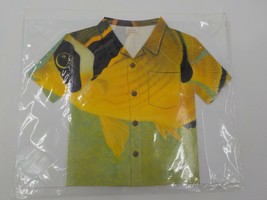 Island Heritage Large Blank Greeting Card Yellow Fish Green Aloha Shirt Envlp Wd - £3.91 GBP