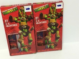 Set Of 2 Nickelodeon Teenage Mutant Ninja Turtles 3-D Valentines 27CT - £7.47 GBP