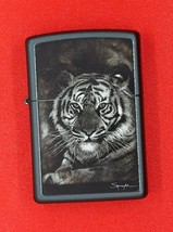 Spazuk Tiger  Zippo Lighter  - Black Matte 49763 - $27.99