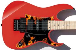 Pickguard Headstock Tremolo Skin Wrap Reskin for Guitars - Shot Down Fla... - $27.99