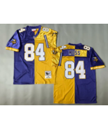 Minnesota Vikings #84 Randy Moss Football Js Retro Men&#39;s Stitched Shirt ... - $1,201.53 MXN