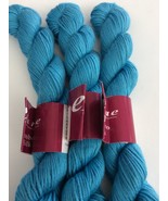 Ella Rae Bamboo Silk Yarn Lot Of 3 Skeins BS-11 Azure Blue 50g 90m - £20.72 GBP