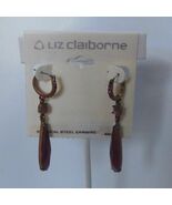 Liz Claiborne Copper-tone Pinkish/Purple Dangle Earrings - $15.99