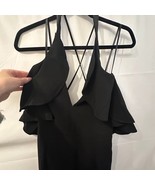 Soieblu Black Ruffled Halter Jumpsuit – NWOT – Size M - $398.81 MXN