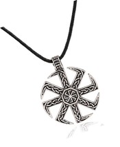 Slavic Kolovrat Pendant Amulet Slavic Sun Wheel Gift - £37.61 GBP