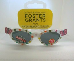 NEW kids girls Sunglasses Foster Grants 100% UVA/UVB protection butterfl... - $6.99
