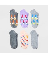 Xhilaration Women&#39;s Low Cut Socks 6 Pair Shoe Size 4-10 Summer Gnomes As... - $279.29 MXN