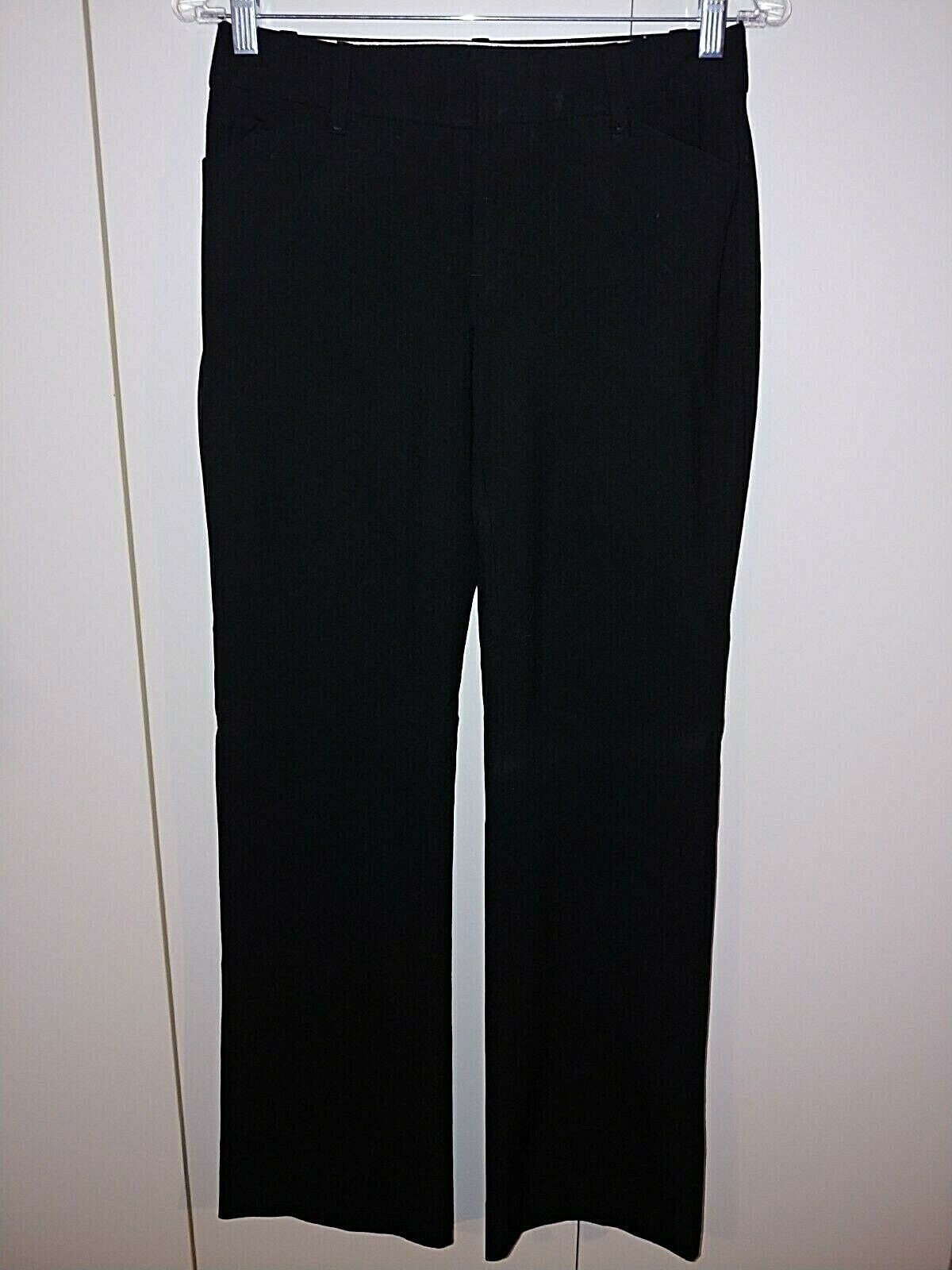 Primary image for GAP CURVY LADIES STRETCH BLACK PANTS-0 REG.-POLY/VISCOSE/SPANDEX-BARELY WORN