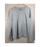 J.Jill Women&#39;s Long Sleeve Compassion Tee Gray Round Neck Stretch Size XL - €17,08 EUR