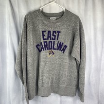 Champion Men’s XL Gray & Purple East Carolina Pirates Pullover Sweatshirt NCAA - $27.73