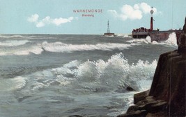 Warnemunde Meck-Pomerania Germania ~Brandung~ Julius Simonsen Postcard - £7.11 GBP