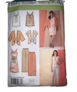 Simplicity 1884 Size xxs-xxl Misses&#39; Pullover Dress or Top Pull-on Pants... - $5.29 CAD