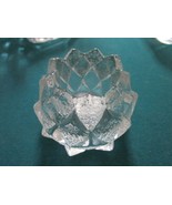 ORREFORS SWEEDEN Crystal VASE Candle Holder Paperweight Egg Etched Pick ... - $48.23 CAD+