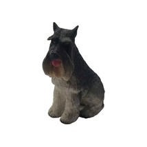 Vintage Sitting Schnauzer Dog Puppy Mini 2.5&quot; Figurine by Summit Collection - $21.29