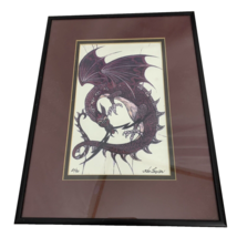 Kae Taylor Dragon Art Print Limited Edition Signed Matted Framed 9x10 #50/90 - £53.95 GBP
