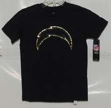 NFL Team Apparel Licensed Los Angeles Chargers Youth Small Black Gold Tee Shirt image 1