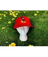 Mickey&#39;s For Kids Stuff Baseball Hat Red Embroidered Mickey Mouse Snapback  - $27.88 CAD
