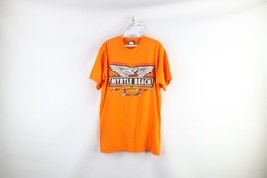 Vintage 90s Mens Medium Spell Out 1999 Myrtle Beach Motorcycle Rally T-Shirt USA - £31.60 GBP