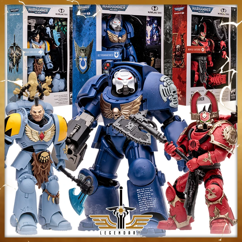 Mc Farlane Toys Brand: Warhammer 40,000, Ultramarines, Berzerker, Wolf Guard, - £194.56 GBP+