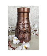 Pure Copper Dark Rusty Antique look Hammered Design Bedroom Water Bottle... - $73.52 CAD