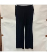 Style &amp; Co Womens M Deep Black Yoga Mid Rise Bootcut Pants RETAG DD26 - $26.87 CAD