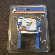 OKC Thunder NBA Stadium Chair Ornament Basketball Christmas Tree New Sealed - $29.05