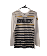 Virginia Mountaineers Lightweight V-Neck White Hoodie Size M - £11.95 GBP