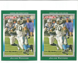 Julius Peppers (Carolina Panthers) 2006 Topps Total Lot Of 2 Cards #24 - £3.97 GBP