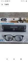 Star Wars Mandalorian Kids Blue Light Glasses - Grogu &amp; Boba Fett (Black) NEW - £8.02 GBP