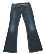 Silver Jeans Tuesday BIG BUTTON BootCut Flare Sz 29 Mid Rise Tag 29X31 F... - $480.69 MXN