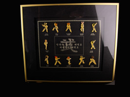 Karate Stick pin set - Framed Taekwondo chinese horoscope - fighting competition - £86.41 GBP