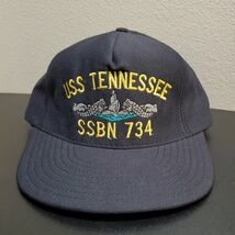 Vintage USS Tennessee SSBN 734 Embroidered Submarine Dolphins Navy Sub V... - $26.82
