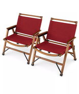 2 PCS Patio Folding Camping Beach Chair Portable Picnic - £128.27 GBP
