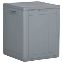 vidaXL Grey Polypropylene Storage Box, Large Capacity, Stackable, Dustproof - $2,338.90 MXN