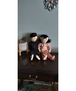  Vintage Hong Kong Fabric Weighted  Dolls. Ethnic Collectables  - $758.01 MXN