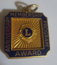 Lion&#39;s Club Anniversary Membership Program Award 1960&#39;s - $5.45