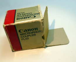 empty lens box (only) for Canon Macrophoto coupler FL52 - $16.23