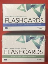 Wiley CMAexcel Exam Review Flashcards Part 1 &amp; 2 Financial Planning &amp; Management - £109.27 GBP