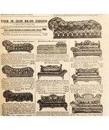 1900 Parlor Couch Furniture Advertisement Victorian Sears Roebuck 5.25 x... - £14.52 GBP