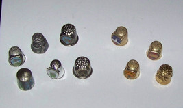 lot of {10 } souvinier sewing thimbles} - £17.36 GBP