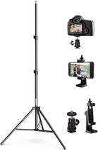 Dazzne Phone Tripod Stand, Adjustable From 27&quot; To 80&quot;, Cell, And Photography. - £35.15 GBP