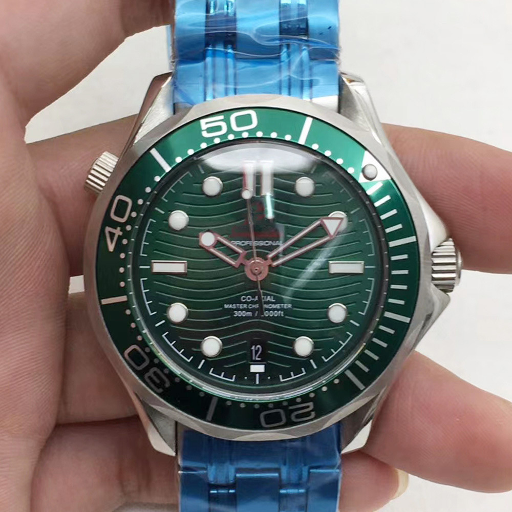 Mechanical Watch 007 Six Calendar Green Steel Bond Automatic Mechanical Watch Ma