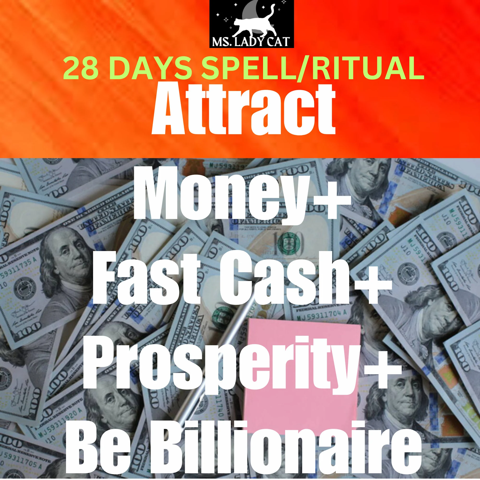 Live in Luxury,  Fortune Spell, Boost Money Spell, Attract Money, Fast cash spel - $380.00